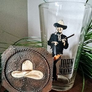 Vintage John Wayne Glass